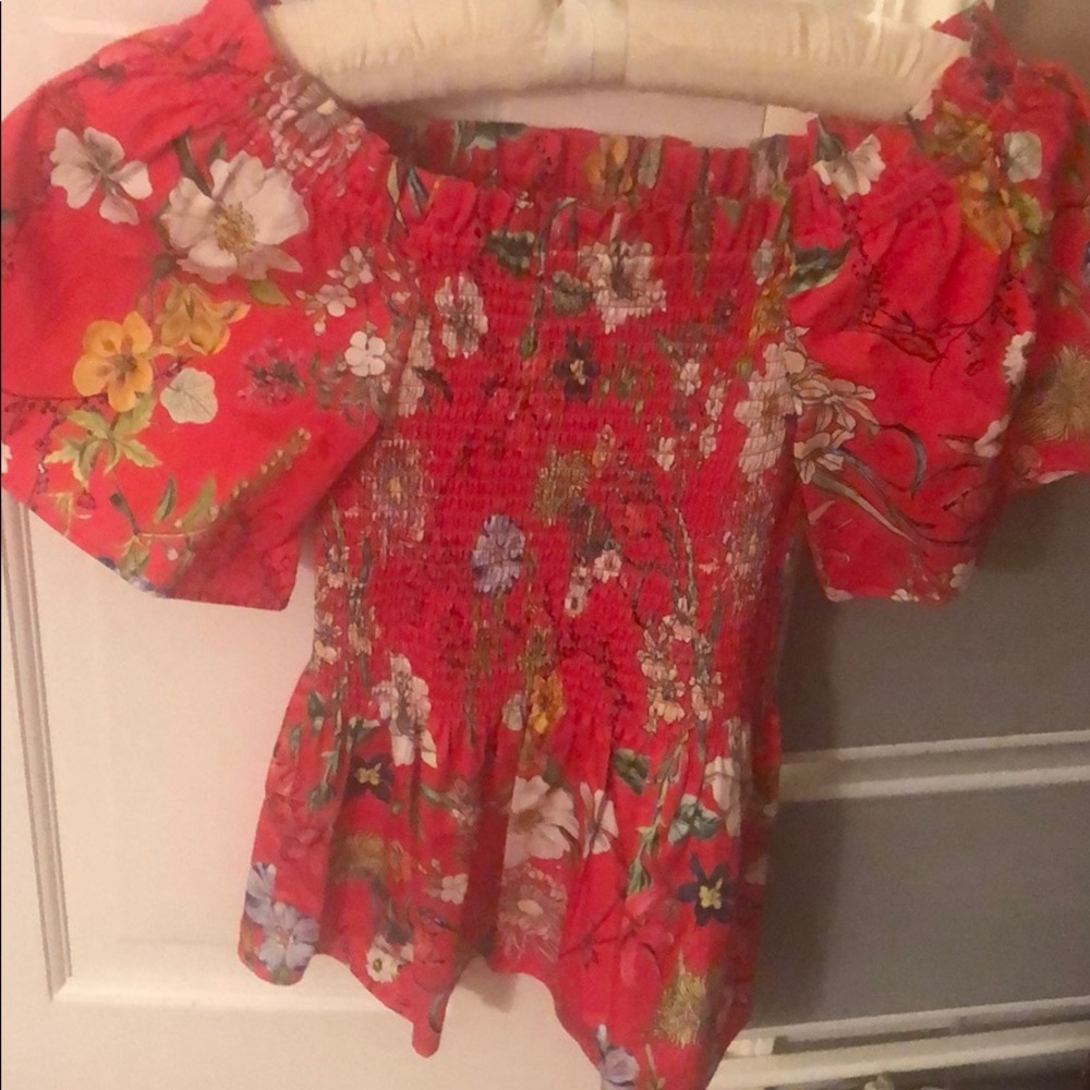 Parker off the shoulder floral top